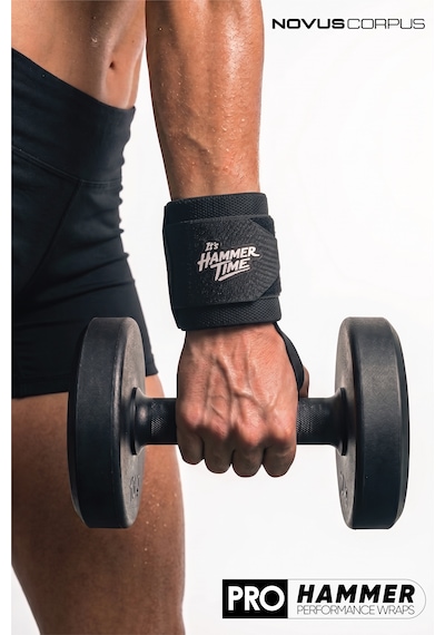 Ağırlık Bilekliği Wrist Wraps Crossfit Fitness Bilekliği Bilek Koruyucu Destek Bilekliği - 2 Adet - Siyah Desen