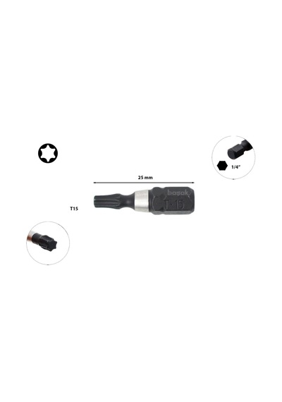 Ceta Form T15 X 25 Mm Darbeli Torx Bits Uç Cb/807tm