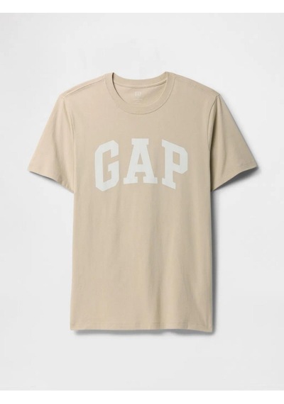 Gap 856659023 V-everyday Soft Basic Logo T Erkek Tişört Bej