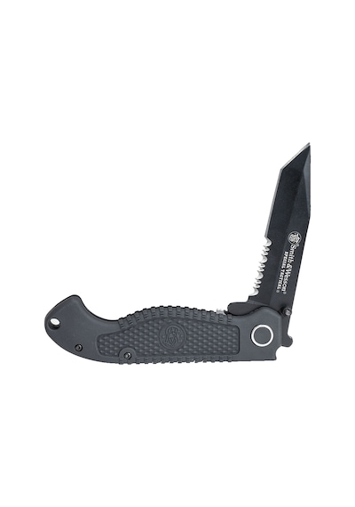 Smith & Wesson Negro Plegable Taktik Kamp Bıçak Cktacbscp Siyah