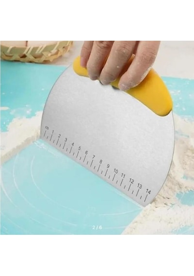 Zhlhome Paslanmaz Çelik Hamur Kesme Ve Şekillendirme Spatulası Siyah