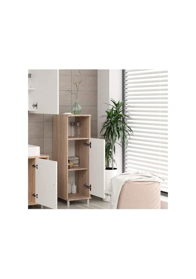 Tek Kapaklı 3 Raflı Banyo Dolabı Havlu Dolabı Sabunluk Kiler Dolabı Erzak Dolabı Çamaşır Dolabı Meşe Çok Renkli Tek Kapaklı 3 Raflı Banyo Dolabı Havlu Dolabı Sabunluk Kiler Dolabı Erzak Dolabı Çamaşır Dolabı Meşe Çok Renkli