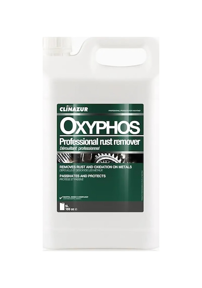 Clin Azur Oxyphos - 5 Lt Pas Lekesi Çözücü - Denizcilik Sektörünün Klasikleşmiş Çözümü: Paslanmaz Çeliğinizi Korumaya Alın