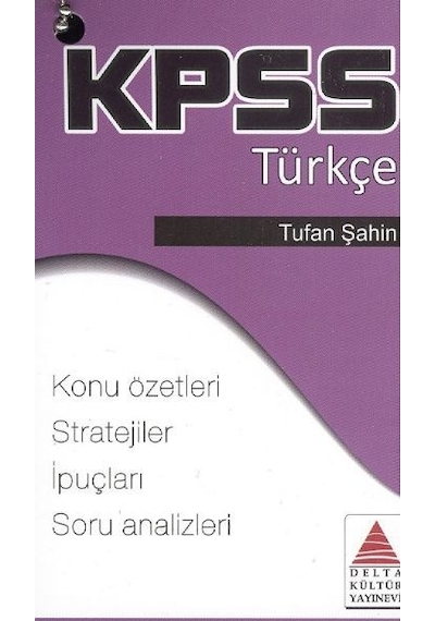 Delta Kültür Kpss Türkçe Strateji Kartları