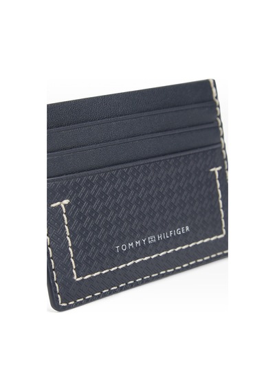 Tommy Hilfiger Th Mıcro Flag Cc Holder Erkek Mavi Cüzdan - Am0am14547