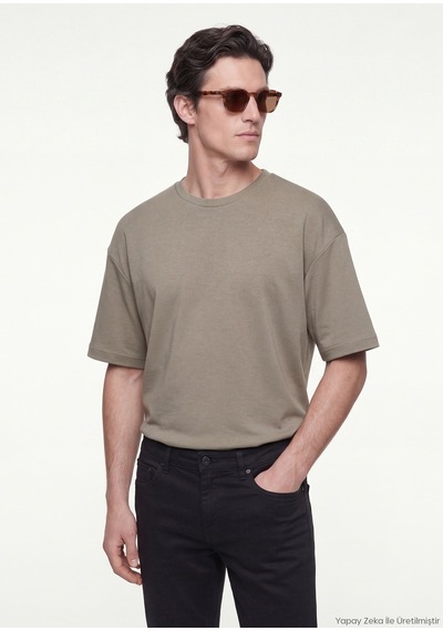 Ramsey Haki Düz Sweatshirt Haki