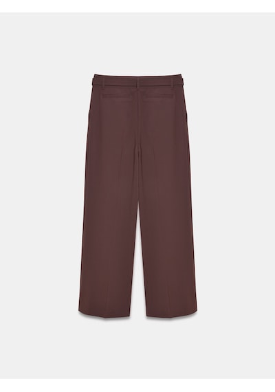DİLVİN 72715 Kemerli Pileli Pantolon-kahve