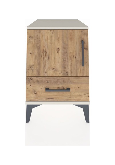 Kronos Komodin 2 Raflı Tek Çekmeceli Tek Kapaklı 44x59x64 Aytaşı-çam Aytası