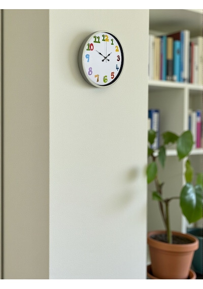 36 Cm Krem Çocuk Odası Duvar Saati Diğer 72165437