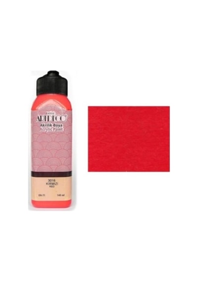 ART DECO AKRİLİK BOYA 140ML KIRMIZI 3016