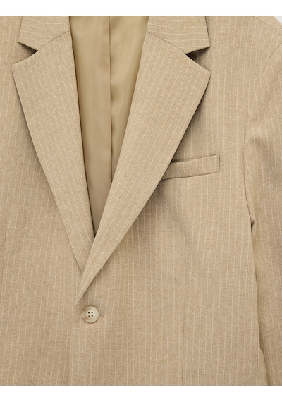 Koton Regular Fit Uzun Kollu Cepli Düğmeli Mono Yaka Blazer Ceket Bej Çizgili 7wam50006hw Ekru Çizgili Koton Regular Fit Uzun Kollu Cepli Düğmeli Mono Yaka Blazer Ceket Bej Çizgili 7wam50006hw Ekru Çizgili