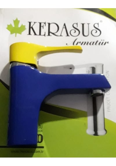 Kerasus Sun Serisi - Mix Lavabo Bataryası 35ø Sarı Mavi