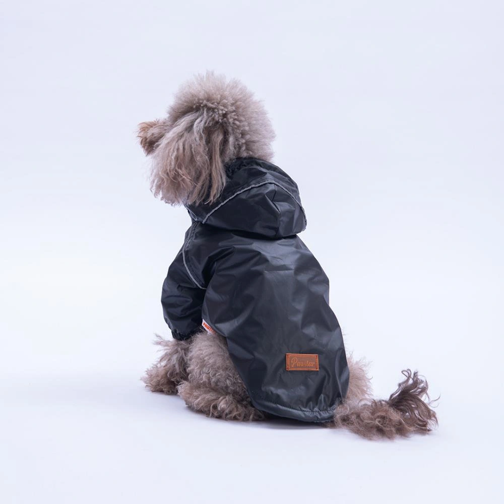 Siyah Pluvia V25 Köpek Mont Köpek Yağmurluk Köpek Kıyafeti Köpek Elbisesi