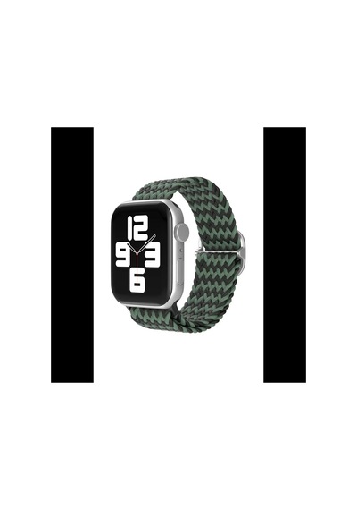 Watch 38mm Star Kordon - Zigzag Yeşil-siyah Bz8683140570576