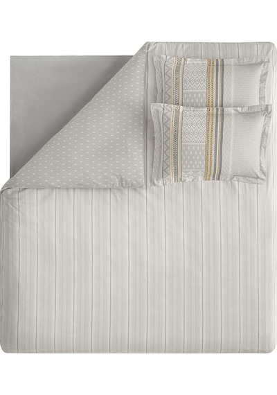 Yataş Bedding Pamena Ranforce Nevresim Takımı Gri Çift Kişilik Gri