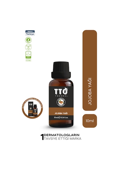 Tto Thermal Jojoba Yağı 10 Ml – Doğal Nem Koruyucu & Cilt Besleyici Yağ