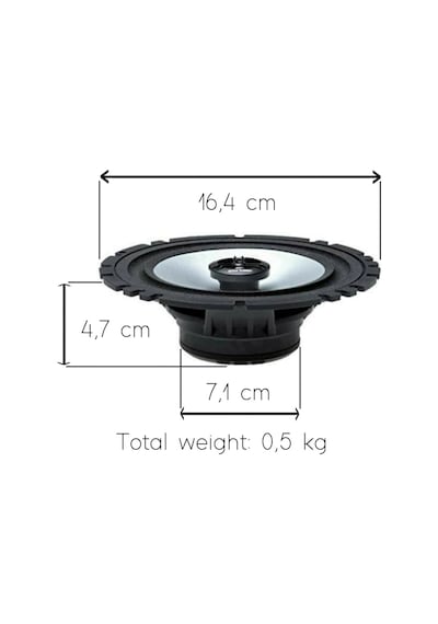 Alpine 16cm Hoparlör - Alpine Sxe-1725s Kapı Hoparlörü 16 Cm - Alpine Profesyonel Hoparlör 16cm
