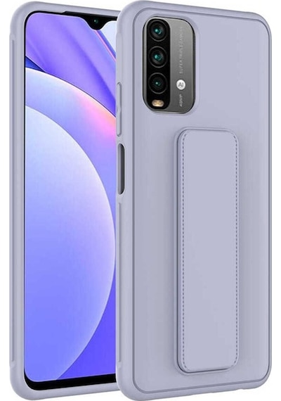 Xiaomi Poco M5s Kılıf Zore Qstand Kapak Gri