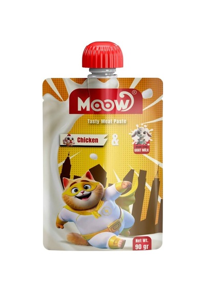 Moow Tuklu Keçi Sütlü Kedi Et Ezmesi 90 Gr