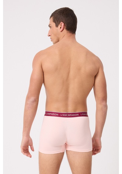 L'espadon Maritime Elite Koleksiyonu Elastik Konforlu Bel Bantlı Çizgili Erkek Trunk Boxer-3245 Mercan