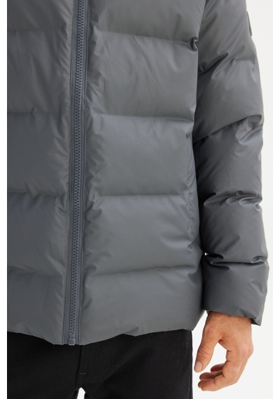 Lee Regular Fit Kapüşonlu Cepli Erkek Şişme Mont L2520263035 Gri
