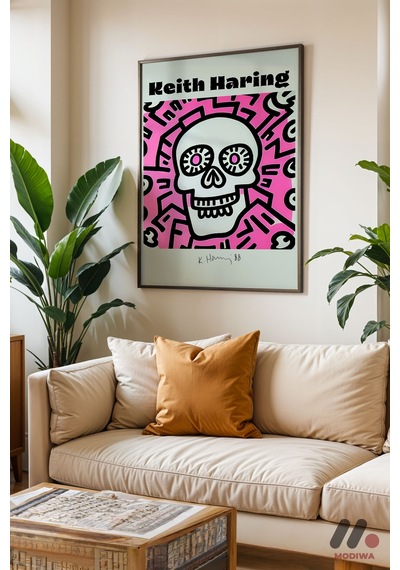Kuru Kafa Pop Art, Siyah Çerçeveli Duvar Tablosu - Renkli Ev Dekorasyonu