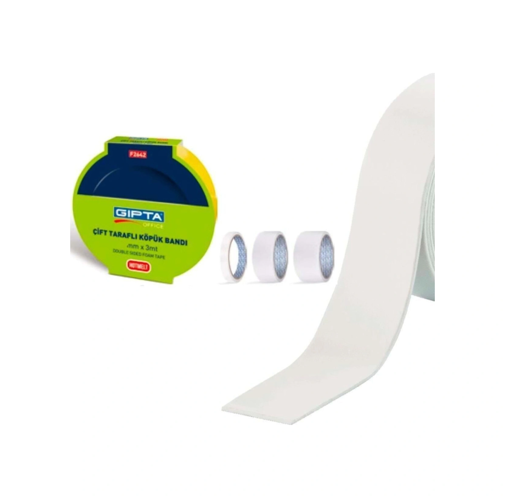 Çift Taraflı Köpük Bant 25mm 3m