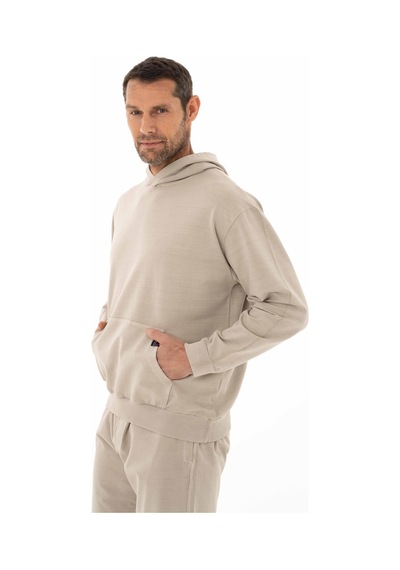 AR-MA Arma Erkek Oversize 2 İplik Kanguru Cepli Kapşonlu Sweatshirt 001