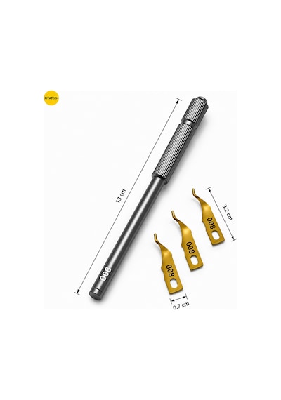 008 Bga Anakart Tutkal Ve Yapıştırıcı Sökücü Çip Entegre Temizleme Kazıyıcı Seti 13 Cm