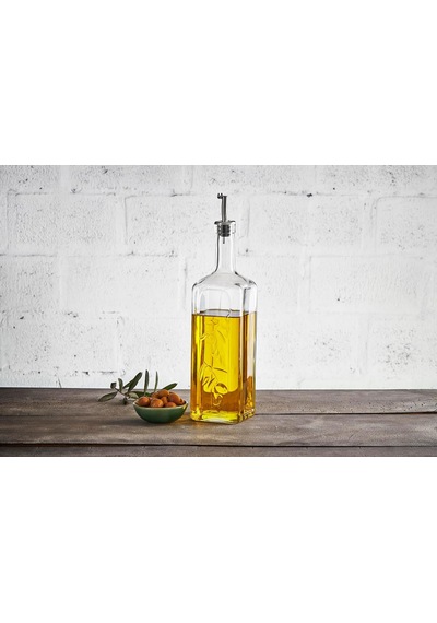 Paşabahçe Paşabahçe Homemade Metal Tıpalı Yağlık & Sirkelik, Şeffaf, 1 Litre Çok Renkli