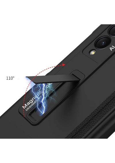 Galaxy Z Fold 3 Kılıf Zore M-Magnet Kılıf Siyah