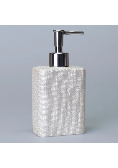 By Selim Linen İnci 5 Parça Polyester Banyo Seti İnci
