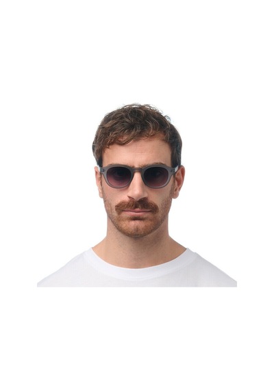 Okkia Milano Unisex Güneş Gözlüğü Transparan Gri / Lens: Siyah Gradyan Gri