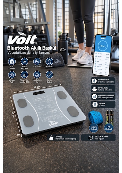 Voit BLT5000 Bluetooth Akıllı Baskül