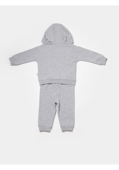 BabyCosy Organik Kapüşonlu Sweatshirt & Pantolon Seti 001