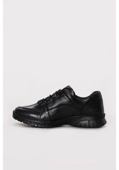 Fast Step Hakiki Deri Kadın Casual Ayakkabı 757za25624 Siyah