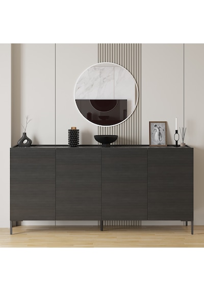 Sephia Yemek Odası Aynası Yuvarlak - Diamond Beyaz 72x2x72 Cm