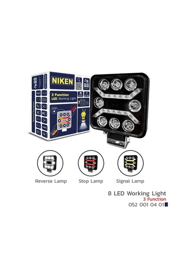 Calısma Lambası Pro 8 Led 3 Fonksıyonlu Kare