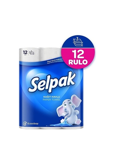Selpak Kağıt Havlu 12 Rulo