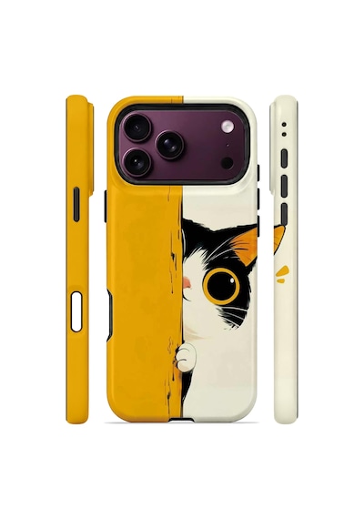 Velvoria Valestra Saklanan Kedili Apple Apple iPhone Uyumlu 18 Pro Max Darbe Korumalı Kılıf Valestra Select - Saklanan Kedili