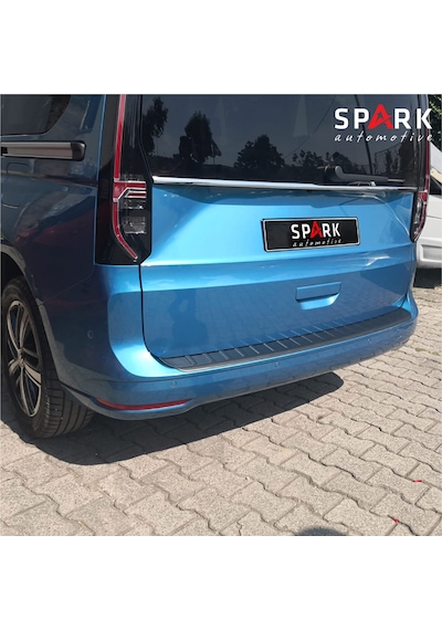 Volkswagen Caddy 2021- Yılı Ve Sonrası Uyumlu Arka Tampon Eşiği Mat Siyah