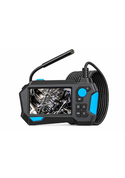 5 Metre 360 Derece Endoskop Kamera 9 Mm Çift Lens 4.5 İnç Ips Ekranlı 1080p Boru Ve Motor Görüntüleme Kamerası