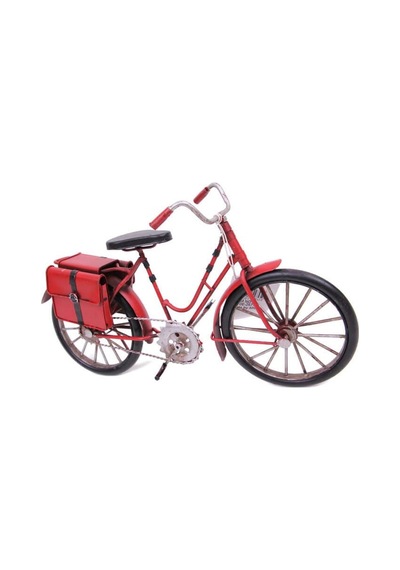 Dekoratif Metal Bisiklet Çantalı Vintage Ev Ofis Hediyelik
