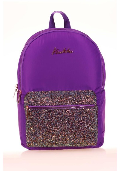 Kaukko Bright Sırt Çantası Taşlı Mor K1652