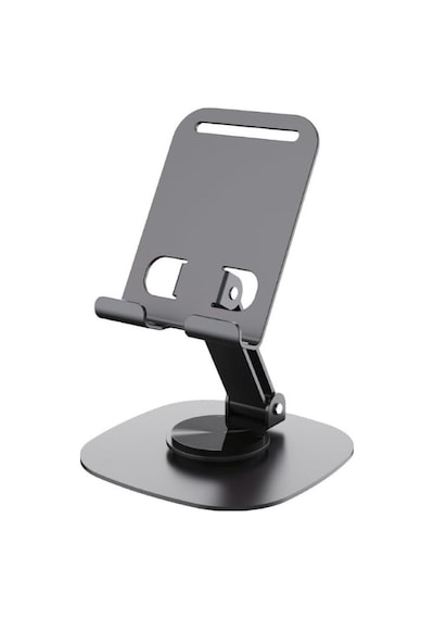 Masaüstü Alüminyum Telefon Tutucu, Katlanabilir Telefon Standı, Ergonomik Tasarım, Dayanıklı Sağlam Yapı, Evrensel Uyum Gri Renk
