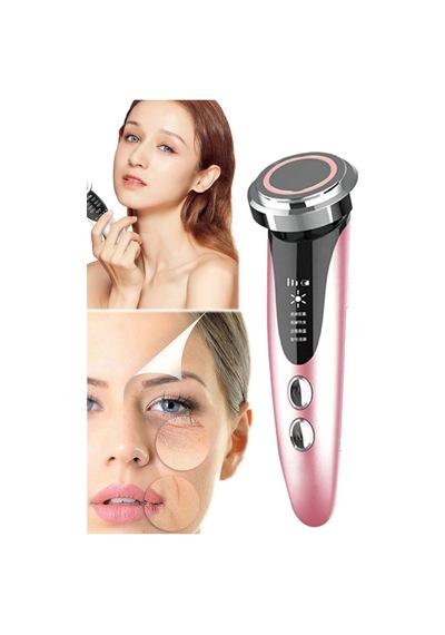 5 In 1 Yuz Bakım Cihazı Sıcak - Soguk Yuz Utusu Kavitasyon Aleti Sıkılastırıcı Anti Aging Led Ekran