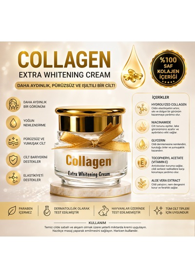 Arenist Collagen Ekstra Nemlendirici ve Aydınlatıcı Yüz Kremi 50 ML