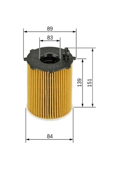 Bosch Yağ Filtresi Jaguar 407 05 607 04 C6 05 C5 08 Dıscovery 04-