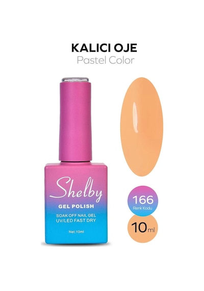 Shelby 10 Ml. A166 Pastel Renk Kalıcı Oje