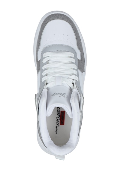 Jump 29100 Yüksek Bilekli Gri - Beyaz Kadın Sneaker Günlük Spor Ayakkabı Gri - Beyaz